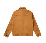Suede wide pocket jacket - Camel (4622119534710)