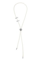 NO.483 [SILVER] HEART CODE LOCK NECKLACE