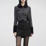 Doven mink hook cardigan