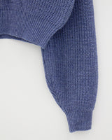 ウールバルーンVネックニット / Wool balloon V-neck knit (5color)