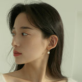 14K ゴールドフィルドホッククリームパールピアス/14K goldfilled hook cream pearl earring (8mm)