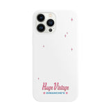 ヴィンテージロゴアイフォンケース/WHITE VINTAGE LOGO CASE