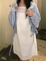 Layered Punching Mini Dress