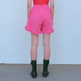 ラッフルヘムショーツ / RUFFLE HEM SHORTS, PINK