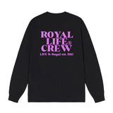 RLLR1102 クルーバックロゴロングスリーブ/RLLR1102 Crew Back Logo Long Sleeve - Black
