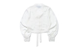 BELL SLEEVE TIE BLOUSE