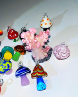 Trippy mushroom necklace