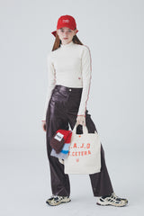 ビーガンレザーワイドパンツ / Vegan Leather Wide Pants [Dark Burgundy]