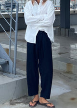 made by vir pleats pants 2COLOR