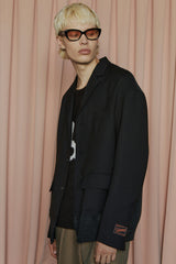 DOCKING KNIT JACKET / BLACK