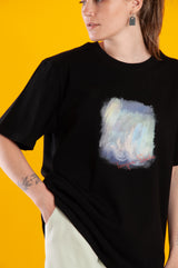 オイルペインティングTシャツ / OIL PAINTING T-SHIRTS [BLACK]