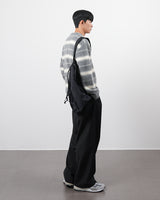 ダイアゴナルラインツータックワイドスラックス/diagonal line two tuck wide slacks 3color