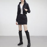 two-gen string padded skirt