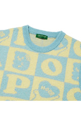 Hope Checker-Board Knit Vest_Mint (6678732046454)