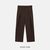 LMN Tape Belt Wide Set-up Slacks (4 colors)