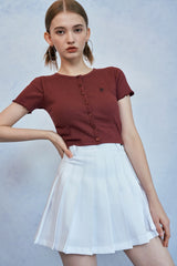 HIDE Tube Top Cardigan (Wine) (6570970349686)