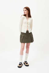 チェリーポップルクロップカーディガン / CHERRY POPPLE CROP CARDIGAN [IVORY]