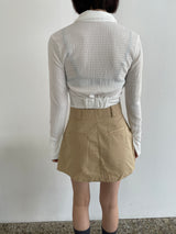 Fairy cuffs crop shirt