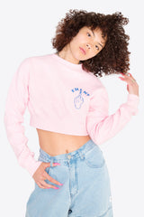 クルーネッククロップトップ / Crew neck crop top (2623894650998)