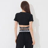 ペアXクロップTシャツ/TOP(9259) Pair X Crop Tee