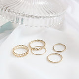 デイリーチェーンリングセット- 5セット / Daily Chain Ring Set - 5 set (2 color)