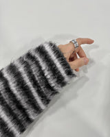 ストライプアンゴラニット / Striped Angora Knit