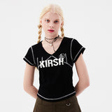 ドゥードゥルチェリースポーツノースリーブ / DOODLE CHERRY SPORTS SLEEVELESS [BLACK]