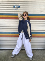 Harper two way knit zip up