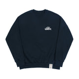 [UNISEX]Wave logo flower sweatshirt