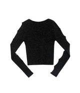 メイドボタンニットトップ / PNF made Mov button knit top