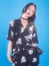 0 7 coke devil hawaiian shirt - BLACK (6567596327030)