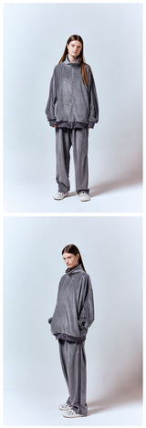 テンドリトラックトップ/TEMDORI TRACK TOP [CHARCOAL]