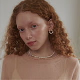 [925 SILVER] Pure Oval Freshwater Necklace