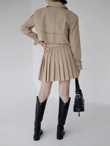 トレンチクロップジャケット / Trench Crop Jacket (3color)