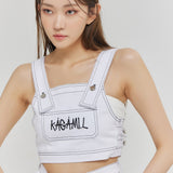 DENIM COLOR MATCHING STITCH VEST (6682519208054)