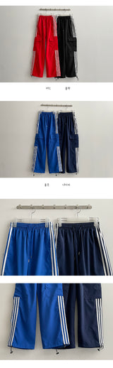 コミーラインカーゴワイドパンツ / Comey Line Cargo Wide Pants