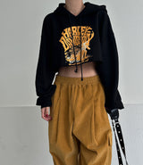 a street cropped hoodie