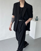 CR スローリネンワイドスラックス / CR Slow Linen Wide Slacks (2 colors)