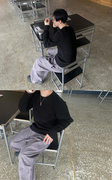 No.0648 slim waffle T (3color)