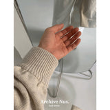 Nus.DANE カシミアアイボリーニット