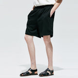 2ウェイワッフルハーフバンディングパンツ / 2way waffle half banding pants black