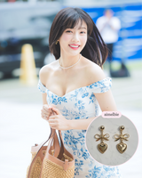  Vintage Gold Heart Earring (Red Velvet Joy, STAYC Sieun Earring)