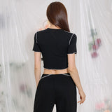 アンフッテッドショートスリーブクロップ / TOP(9284) Unfooted Short Sleeve Crop
