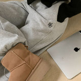 ナッピングエンブロイダリー2WAYジョガーパンツ / [Bellied made] napping embroidery two-way jogger pants