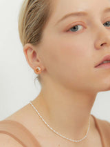 2021 Pantone Doughnut Marbling earring (OR) (6641944756342)