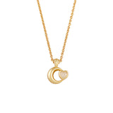 ハートクレセントネックレス/HEART CRESCENT NECKLACE