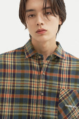 レトロカントリーサイドチェックシャツ/Retro Countryside Check Shirt S108 Orange