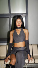 sahara halter [charcoal]
