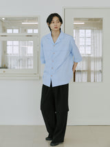 ユニセックスフォールディングシャツ/unisex folding shirts sky blue