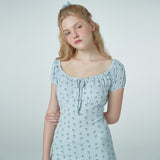 フラワーミニシャーリングワンピース / WKG Flower Mini shirring onepiece (4548426104950)